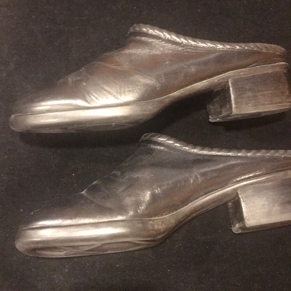 Cole Haan black leather mules size 10 - Picture 3 of 7